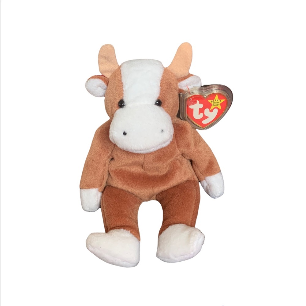 Retired Bessie The Beanie Baby.